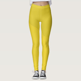 Gelbe, einfache, moderne, coole, geometrische tren leggings