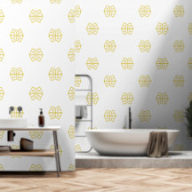 Gelbe Eleganz Abstrakt Geometrisch Moderne Einfach