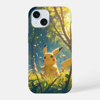 Gelbe elektrische Maus iPhone 15 Hülle