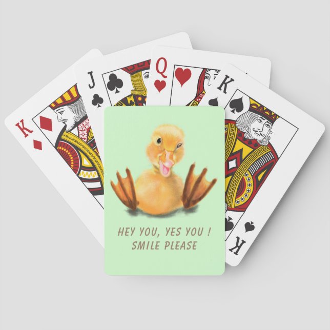 Gelbe Enckle spielerisch Wink Playing Cards Lächel Spielkarten (Rückseite)