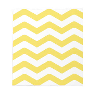 Gelbe enge Chevron-Muster Notizblock
