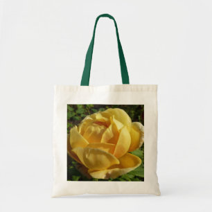 Gelbe Englische Rose Tragetasche