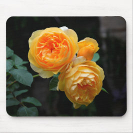 Gelbe englische Rosen Mousepad