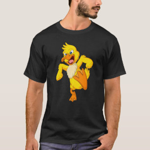Gelbe Ente Angry Evil Geflügel Bio Bauer Weit T-Shirt