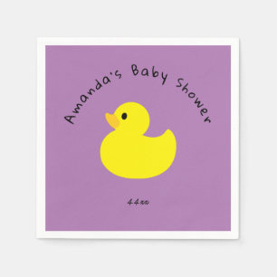 Gelbe Ente - Babydusche Serviette