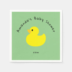 Gelbe Ente - Babydusche Serviette