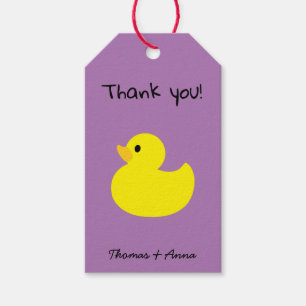 Gelbe Ente Danke Geschenkanhänger