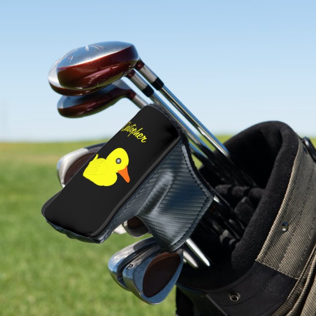 Gelbe Enten Design Golf Headcover (In Situ)