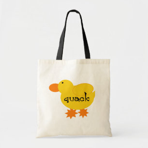 Gelbe Enten-Quaken-T-Shirts und Geschenke Tragetasche