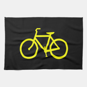 Gelbe Fahrrad Geschirrtuch