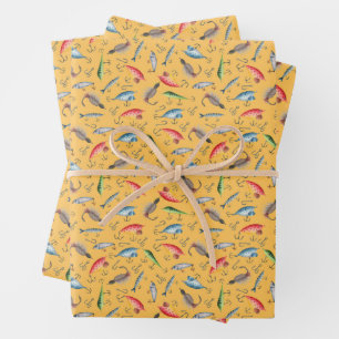 Gelbe Fänge Geschenkpapier Set