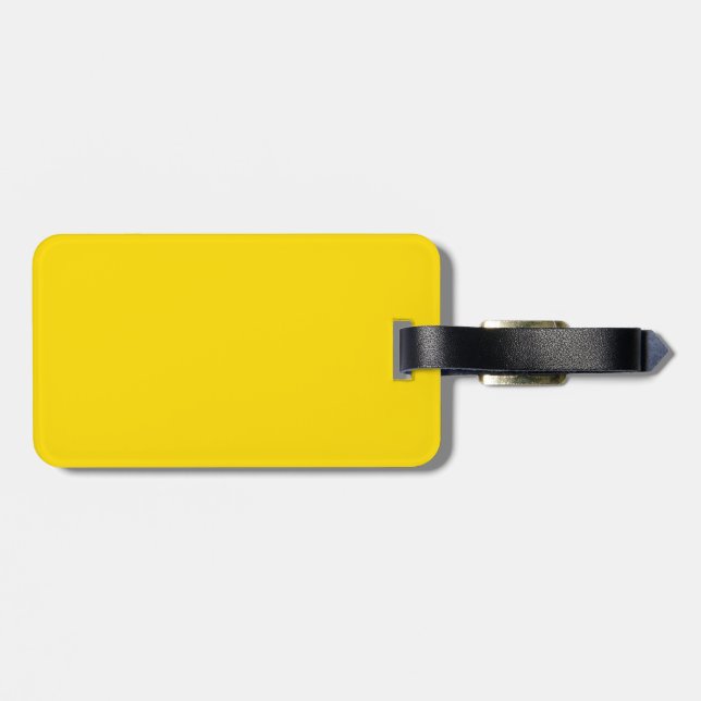 Gelbe Farbe Gepäckanhänger (Rückseite horizontal)