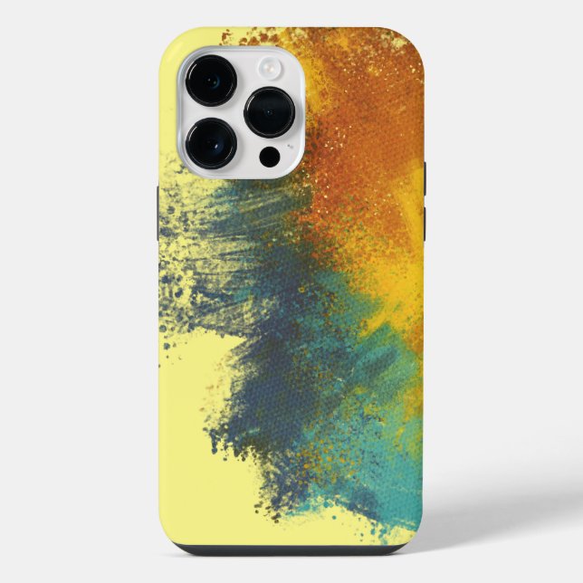 gelbe Farbe iPhone 14 Pro Max Hülle (Rückseite)