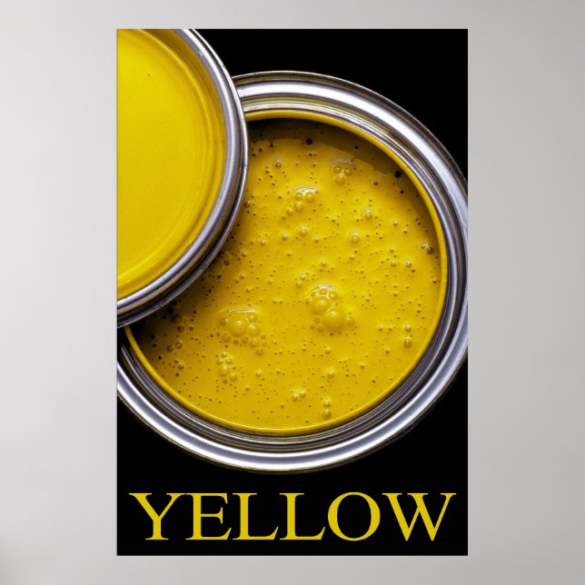 Gelbe Farbe Poster (Vorne)
