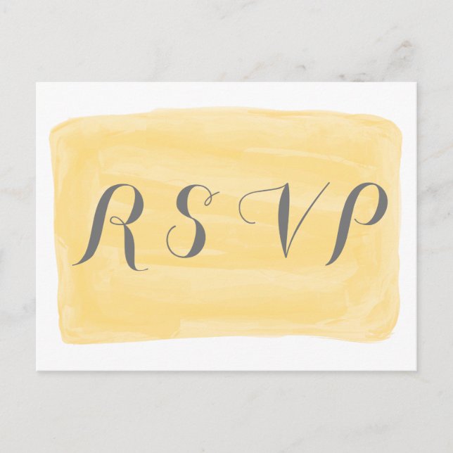 Gelbe Farbreaktion Postkarte (Vorderseite)