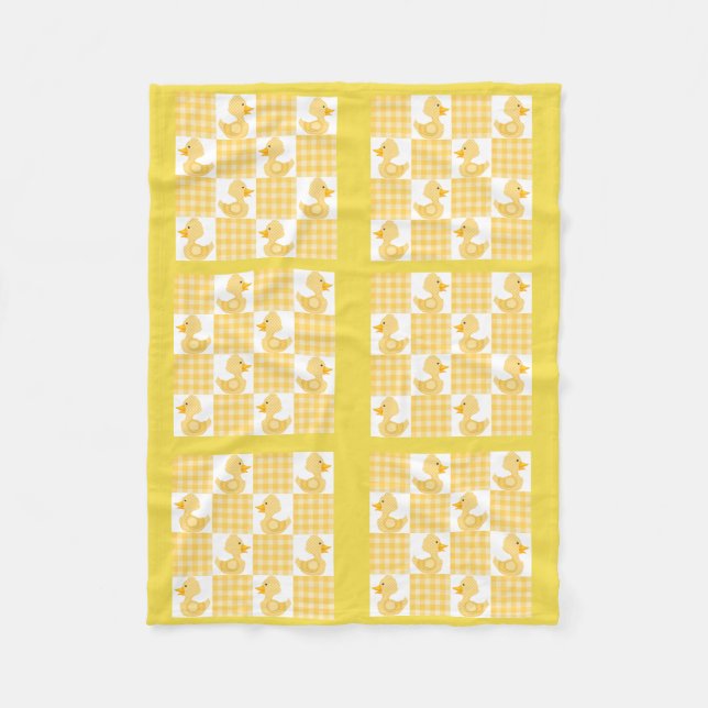 Gelbe Farbtupfer Design Fleece Blanket (Vorderseite)