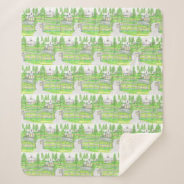 Gelbe Farm Sherpa Blanket Sherpadecke