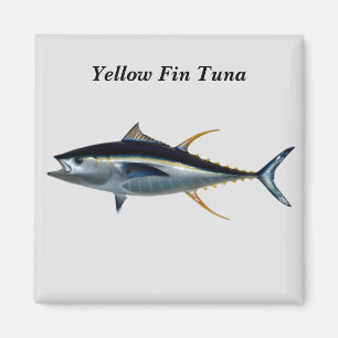 Gelbe Fin Tune Game Fish Magnet