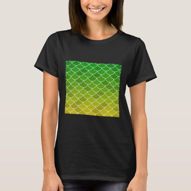 Gelbe Fischskala T-Shirt (Vorderseite)