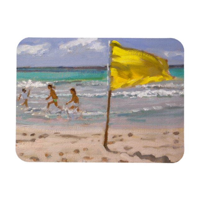 Gelbe Flagge Barbados 2010 Magnet (Horizontal)