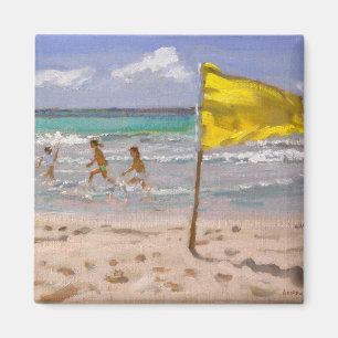 Gelbe Flagge Barbados 2010 Magnet