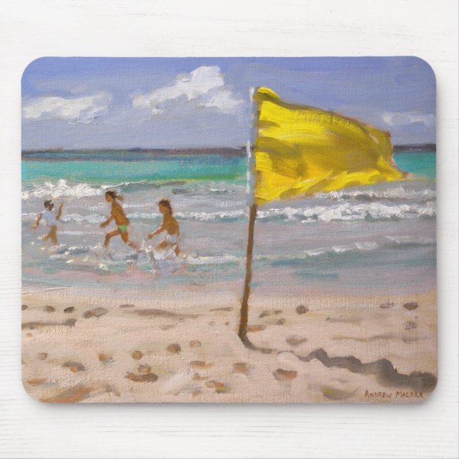 Gelbe Flagge Barbados 2010 Mousepad (Vorne)