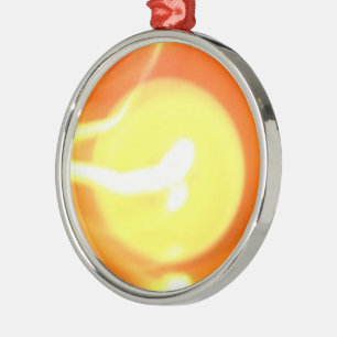 Gelbe Flamme Licht, Kunst Ornament Aus Metall