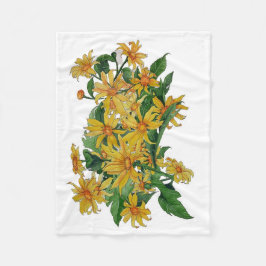 gelbe, flauschige Decke