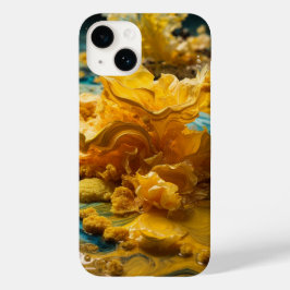 Gelbe Flora Case-Mate iPhone 14 Hülle