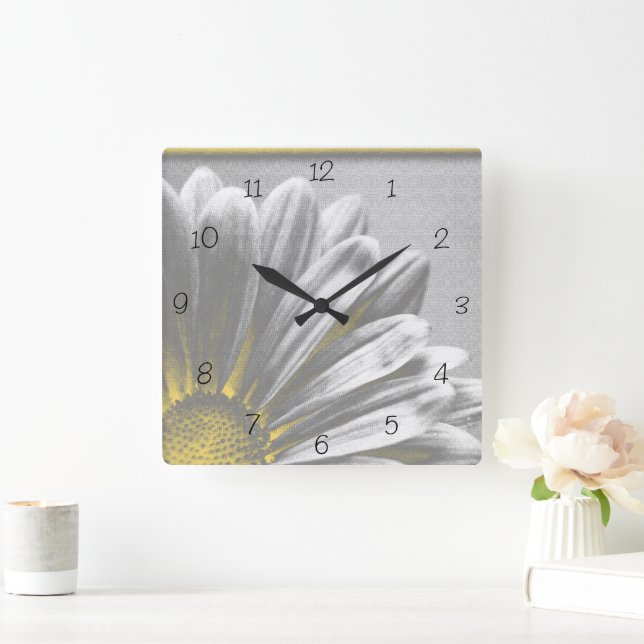 Gelbe Flora Highlights Uhr (Zuhause)