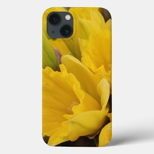 Gelbe florale Daffodische Blume Case-Mate iPhone Hülle (Rückseite)
