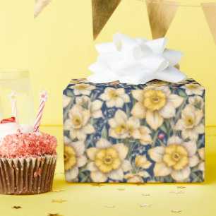 Gelbe Frühlingsnarzissen Geschenkpapier