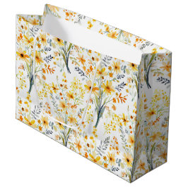 Gelbe Frühlingssonne - Wildblumen Große Geschenktüte