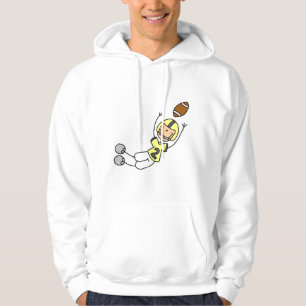 Gelbe Fußball-Spieler-T-Shirts und Geschenke Hoodie