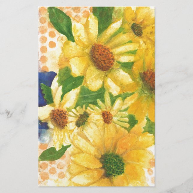 Gelbe Gänseblasen Briefpapier (Vorderseite)