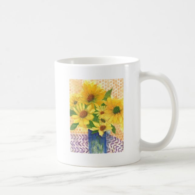 Gelbe Gänseblasen Kaffeetasse (Rechts)