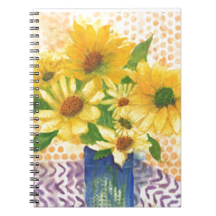 Gelbe Gänseblasen Notizblock