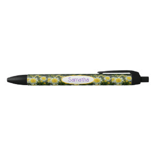 Gelbe Gänseblümchen-Blume Florale Gänseblümchen Fr Kugelschreiber