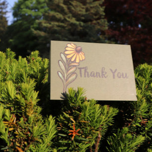 Gelbe Gänseblümchen Kunst Gärtnerei Blume Floral Karte