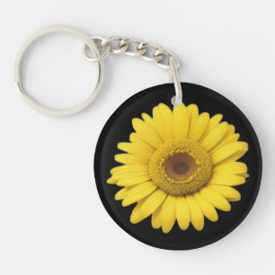 Gelbe Gänseblümchenblüten Schlüsselanhänger
