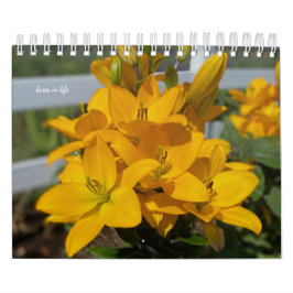 Gelbe Garden-Blume Kalender
