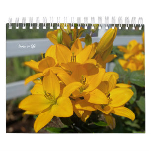 Gelbe Garden-Blume Kalender