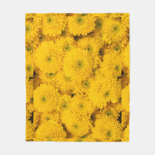Gelbe Gartenastere Mums chrysanthemums Blume Fleecedecke