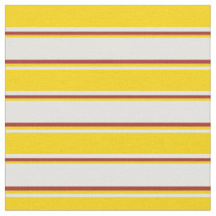 Gelbe, gelbe und braune farbige Linien Stoff
