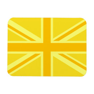 Gelbe gelbe Union Jack britische Flagge Hintergrun Magnet