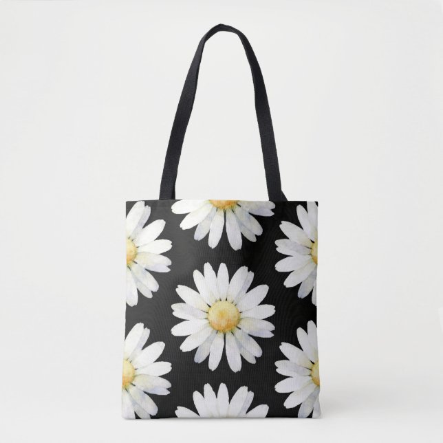 Gelbe gepunktete Gänseblümchen Tasche (Vorderseite)
