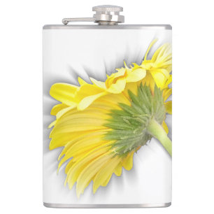 gelbe Gerbera-Tulpe Flachmann