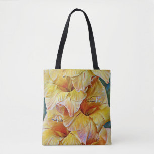 Gelbe Gladiolus Blume Tasche