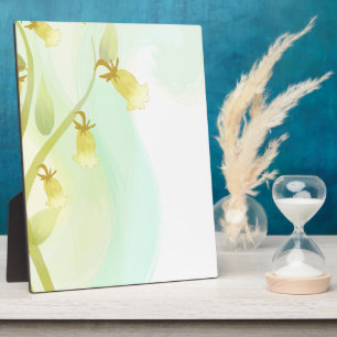 Gelbe Glocken Wasserfarben-Wash Fotoplatte