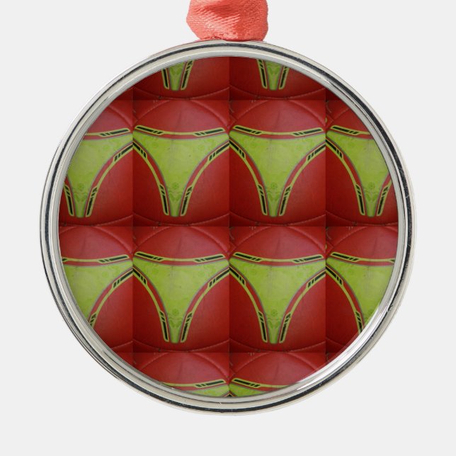 Gelbe goldene Kurven.JPG Silbernes Ornament (Vorne)
